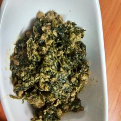 Dahi palak Keema A picture of Dahi palak Keema.