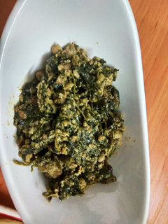 A picture of Dahi palak Keema.