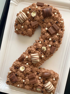 A picture of NUMBER CAKE NUTELLA & KINDER 🍫.