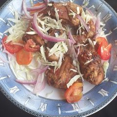A picture of Sweet and spice grilled chicken.