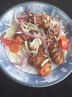 A picture of Sweet and spice grilled chicken.