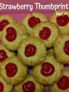 Foto resep Strawberry Thumbprint Cookies