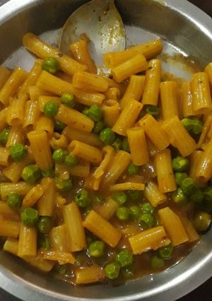 A picture of Peas Pasta.