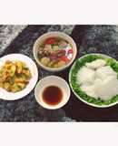 Chả cá lã vọng  Bún  Canh sườn chua