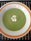 Crema de calabacita y brócoli sin lácteos
