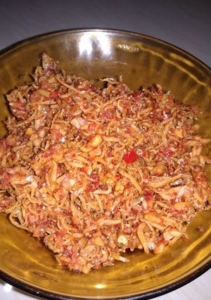 Foto resep Kering teri tempe balado