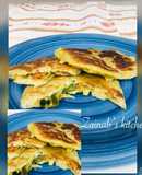 Vegetable stuffed flat bread🍽