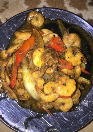 Foto resep Udang lada hitam