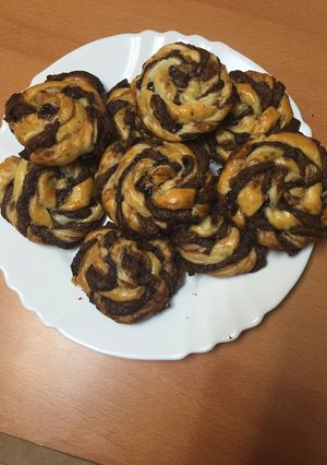 Una foto de Caracolas de chocolate
