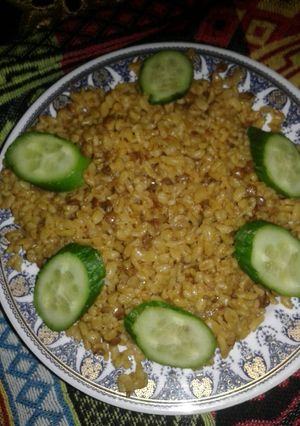 صورة لوصفة مجدرة برغل