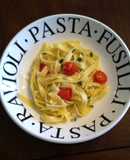 Fettuccine con jitomatitos ©