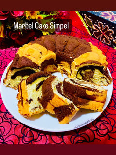 Foto resep 126. Coffee Mocha Marble Cake (metode all in one)
