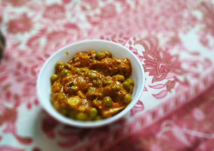 Recipe of Any-night-of-the-week Matar Mushroom