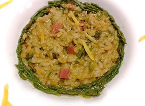 Foto di Risotto con asparagi selvatici