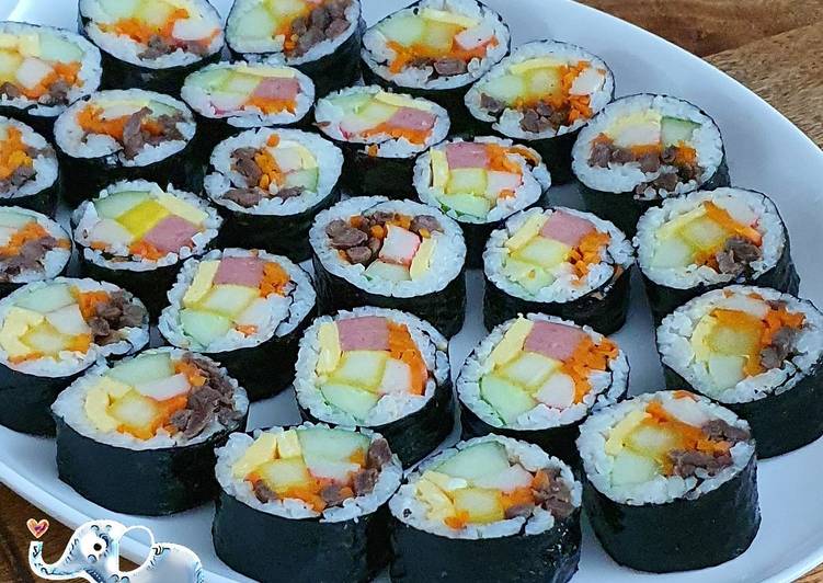 Resep masakan Bulgogi Kimbab | Cara Bikin Bulgogi Kimbab Yang Mudah Dan Praktis