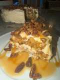 Best Ever Carrot Cake with Bourbon Buttermilk Caramel Sauce and Candied Bourbon Pecans
