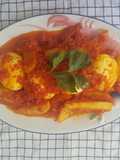 Talua balado kantang(telur balado kentang)
