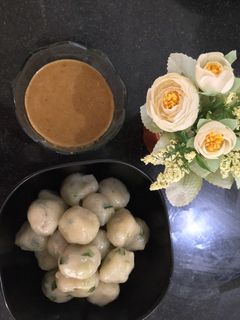 Foto resep Pentol Ojek Sambal Kacang