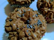 Una foto de muffins de nutella