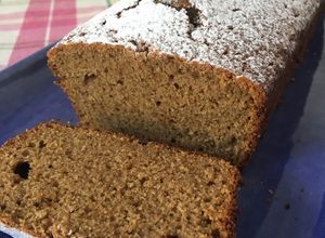 Una foto de Budín de banana 🍌 saludable!