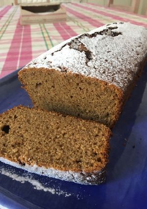 Una foto de Budín de banana 🍌 saludable!