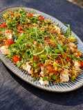 Chicken, chilli, tomato and mozzarella warm salad!