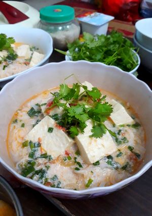 Hình của món "Canh" Bún đậu 🍲.
