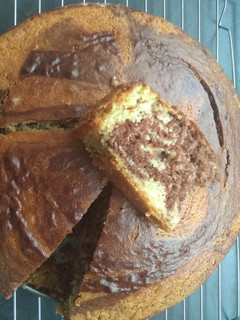 A picture of Zebra cake.