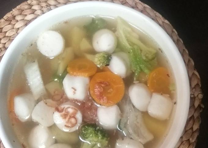 Easiest Way to Make Perfect Sup Sayur Bakso Ikan