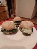 Hamburguesas de espinacas y merluza 🐟+🌿