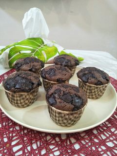 Foto resep 446. Muffin Coklat (No Mikser)