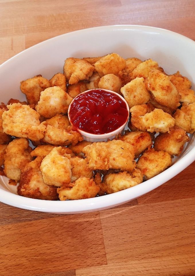 Popcorn csirke recept fotója