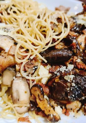 รูปของ Steak & mushroom pasta