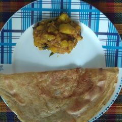 A picture of Healthy Mix Dal dosa(no rice, no fermentation).