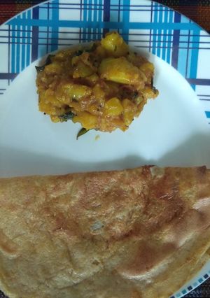 A picture of Healthy Mix Dal dosa(no rice, no fermentation).