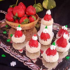 A picture of Strawberry coconut hats.