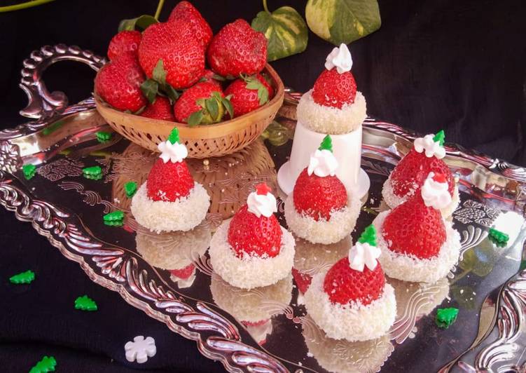 Steps to Make Homemade Strawberry coconut hats