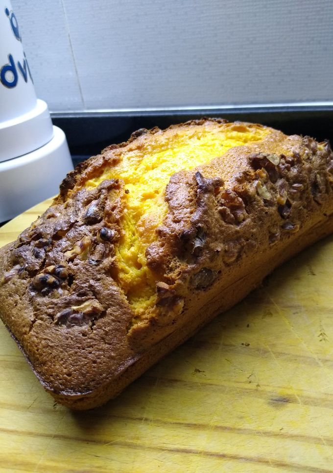 Una foto de Budín de zanahoria 🥕 con nueces saludable