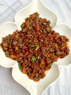 A picture of Eggplant sauce.