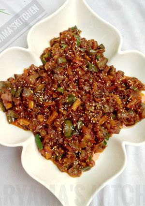 A picture of Eggplant sauce.
