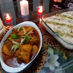 A picture of Chicken tikka karahi in one hour.