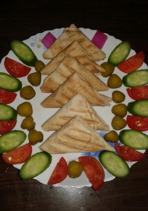 صورة لوصفة مثلثات شاورما دجاج