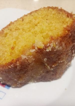 Una foto de Bizcocho de naranja con glaseado