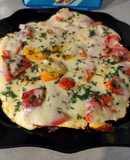Омлет с лавашом и сыром