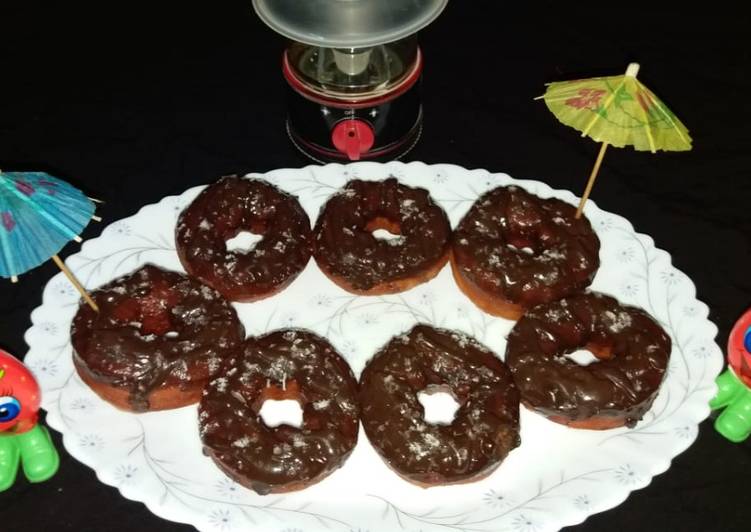 Wheat flour  chocolate donuts   healthy food for kids