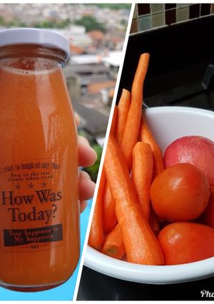 Foto resep Fresh Carrot, Tomatoes, Apple Juice by Mommy Ika