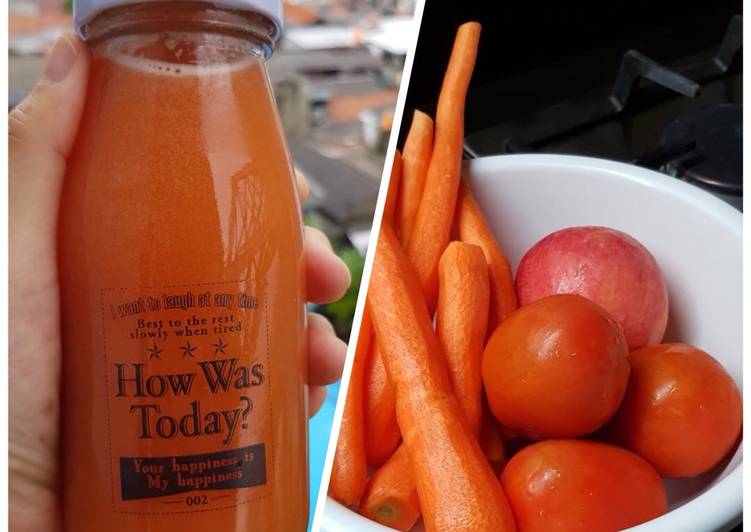 Cara Gampang Menyiapkan Fresh Carrot, Tomatoes, Apple Juice by Mommy Ika, Menggugah Selera