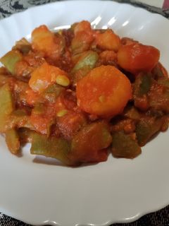 Una foto de Judías verdes con tomate en 20 minutos