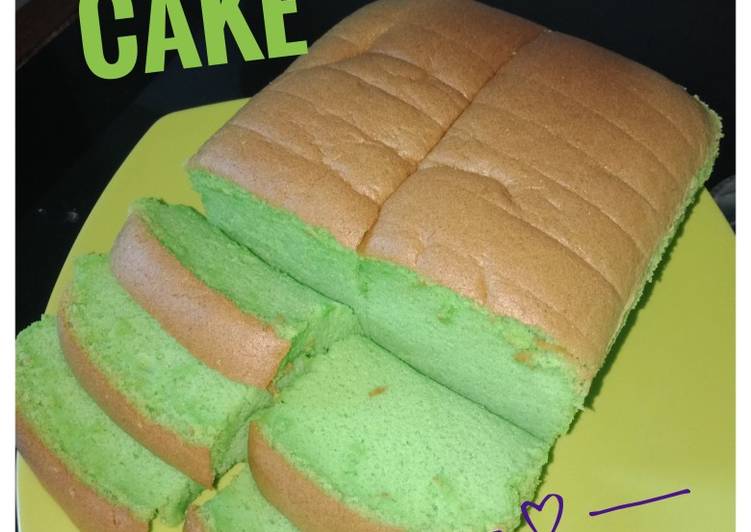 Cara Bikin Pandan Ogura Cake simpel