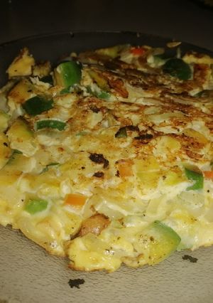 Una foto de Tortilla de Cebolla y zapallito